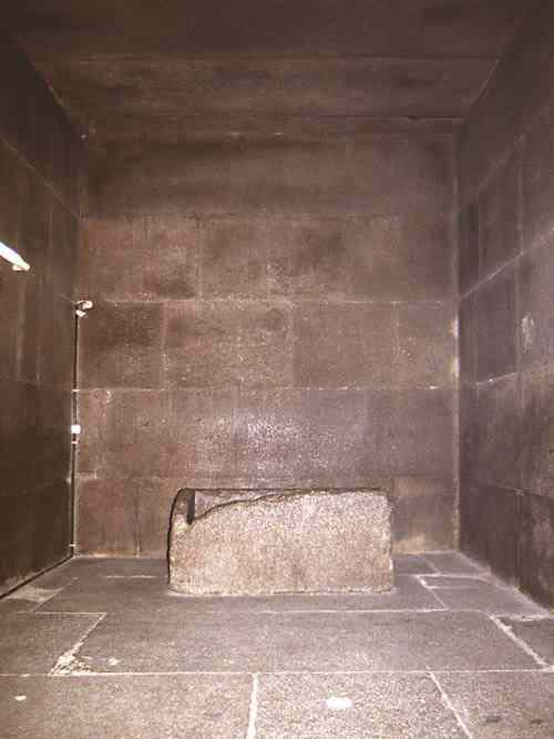 The King's Chamber of the Great Pyramid of Giza, Egypt.