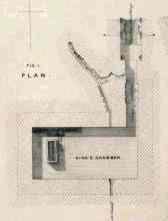 The plain empty sarcophagus - King's chamber, Great Pyramid of Cheops / Khufu - by E.J. Andrews, 1842.