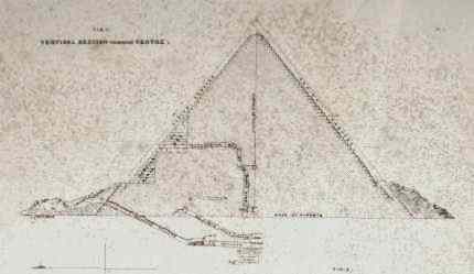 The Pyramid of Menkaure has several tunnels and a crypt below ground level at its' center.
