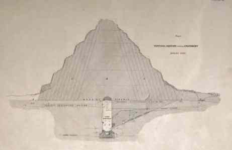 A deep and wide vertical tunnel leads to a warren of chambers below the Step Pyramid of Djoser.
